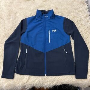 Helly Hansen Daybreaker Block Jacket Blue Polartec Full Zip Fleece Womens Size S
